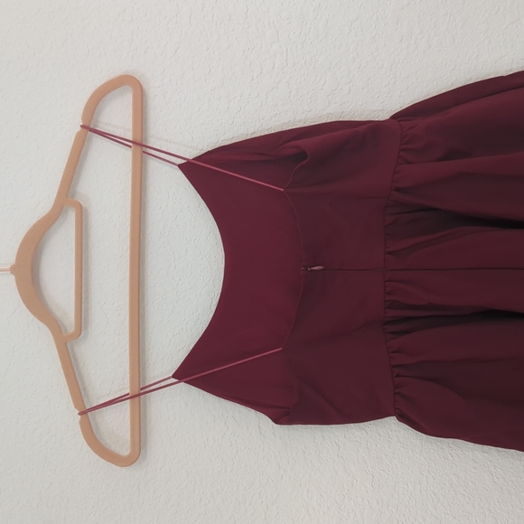 Showpo Wild Night Scoop Neck A-Line Dress Red Sz 10 party cocktail feminine - Picture 5 of 10
